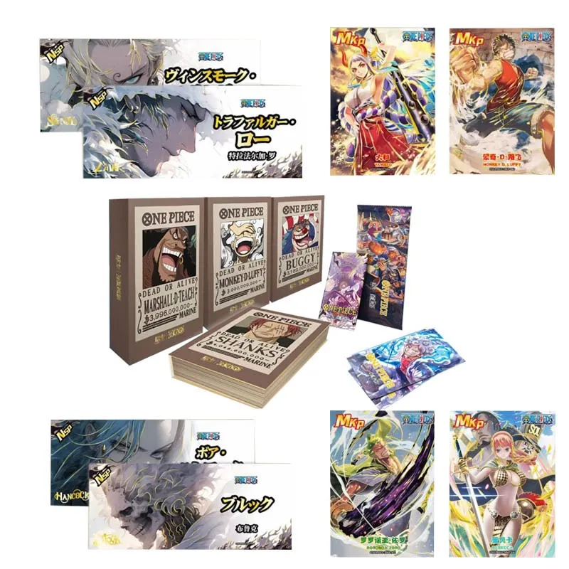 One Piece Collection Cards Booster Box Lucky Dead Or Alive Monkey D Rufy Tcg Puzzle Rare Anime Playing Party Board Game Cards