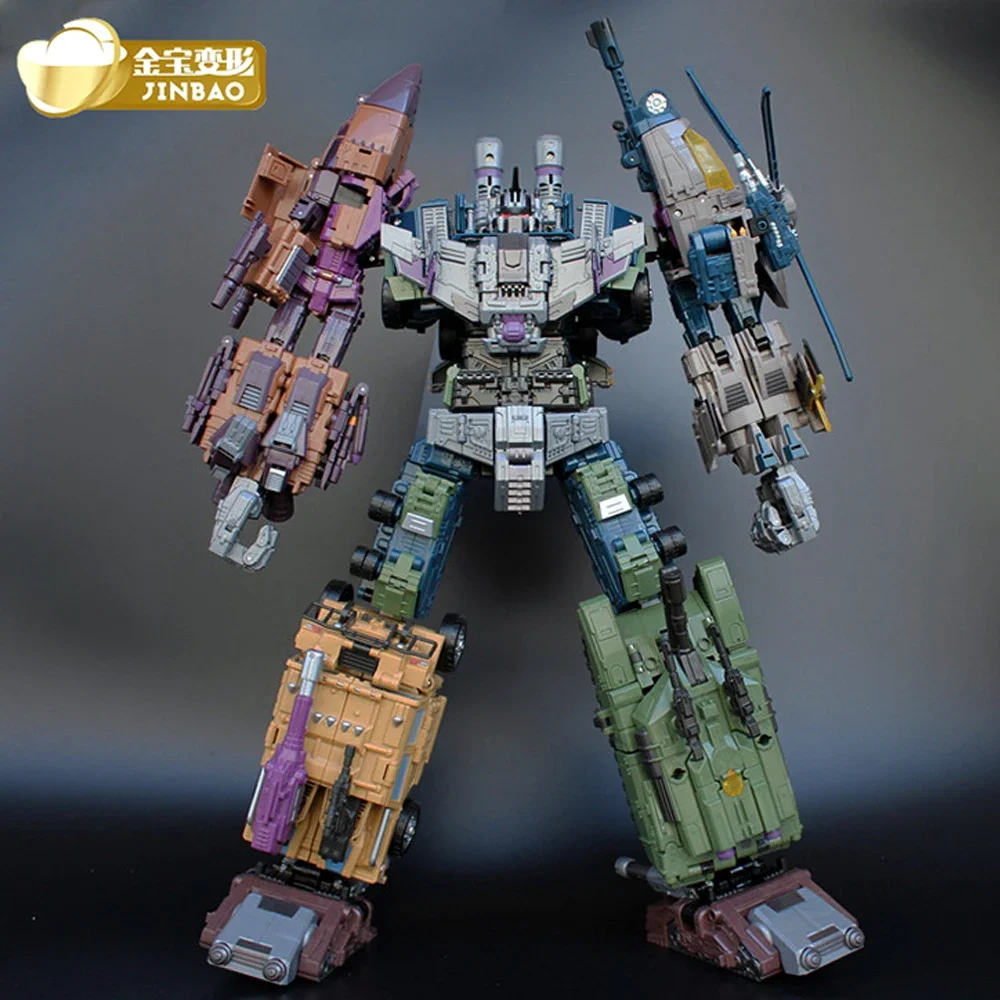 Jinbao Oversize Bruticus Warbotron Onslaught Brawl Swindle Blast Off Mmc Predaking Figura Trasformazione Robot Giocattolo