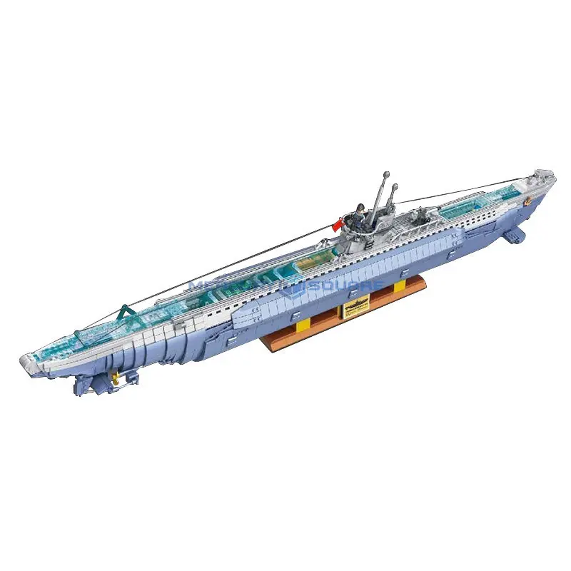 Viic U-552 Sottomarino Moderno Ingegneria Militare Trasporto Moc 628011 Modello High Tech Building Blocks Mattoni Giocattolo Per Bambini Regalo Per Ra