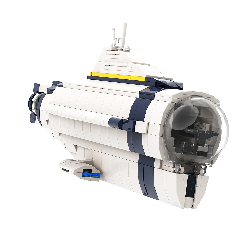 Gobricks Moc Idea Sea Game Cyclopsed Submarine Building Block Set Deep Sea Treks Battleships Modello Fai Da Te Mattoni Giocattoli Regalo Per Bambini