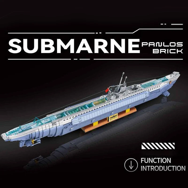 Arma Da Guerra Militare 628011 Moc Viic U-552 Sottomarino 6172 Pezzi Blocchi Di Costruzione Mattoni Regali Giocattoli Ragazzi Bambini Adulti Modello G