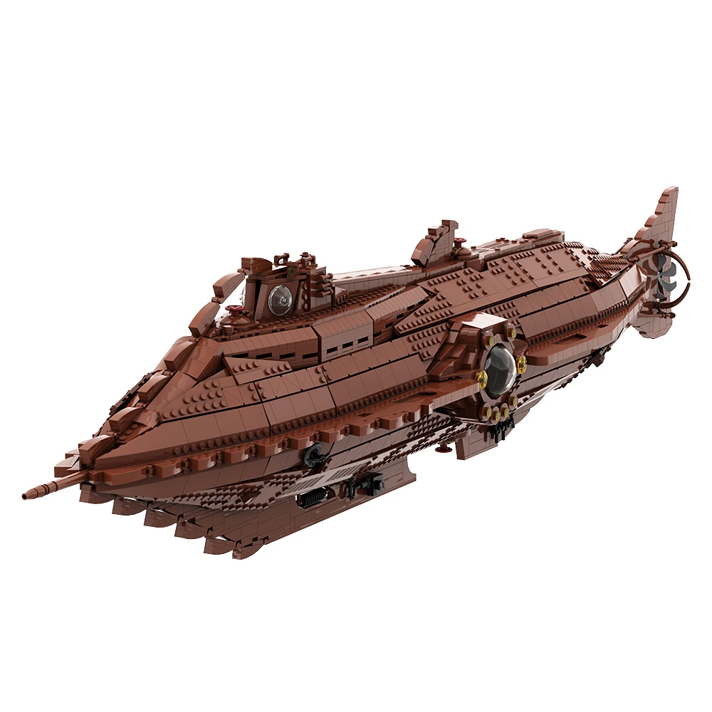 Gobricks Moc Legs Under The Sea Nautilus Submarine Building Blocks Unterseeboot Twenty Boat Vessel Bricks Toys Regali Per Bambini