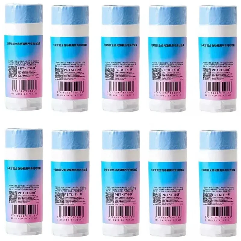 Petkit Purax Puramax Ha Sostituito I Sacchetti Per Rifiuti-10 Rotoli, Contenitori Per Rifiuti Portatili Per Lettiera Per Gatti Per Lettiera Per Gatti 
