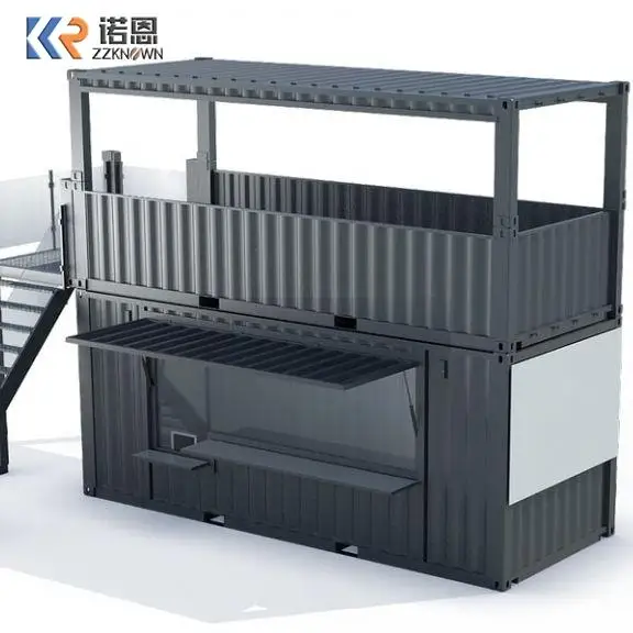 Collina Romania Steel Glass 20Ft Container House Coffee Bar Drink Bar