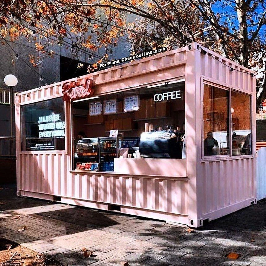 Alta Qualità Fast Food Container House Kiosk Container Bar Contenitore Portatile Cafe Coffee Shop