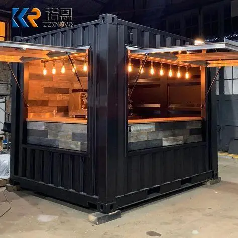 Luxury Flat Pack Pieghevole Container House Container Prefabbricato In Acciaio Bar Container