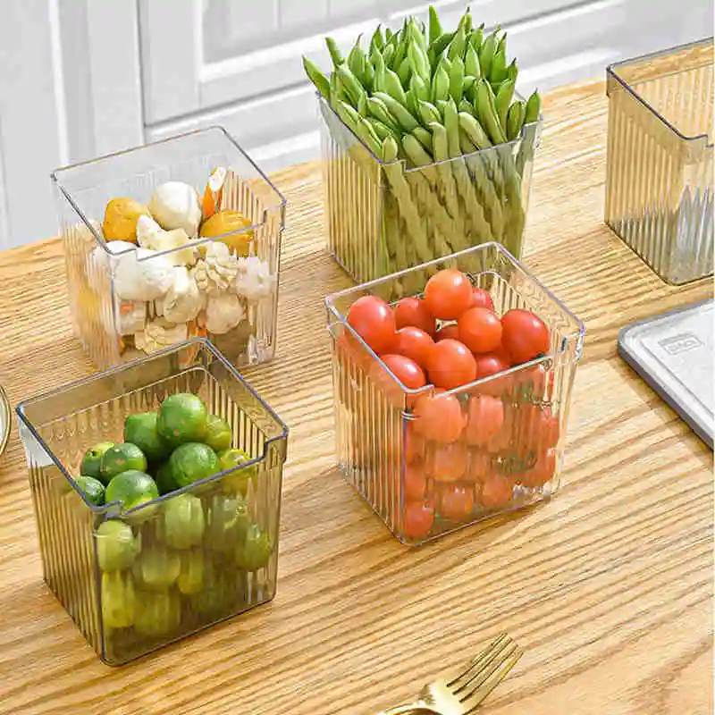 Set Organizer Per Frigorifero Da Cucina Contenitori Ermetici Trasparenti Per Contenitori Per Alimenti Casa Per Cipolle Per Barattoli Di Plastica Viven