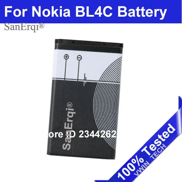 Batteria Bl-4C Per Nokia 6100 6300 6260 6125 6136S 6170 6301 7705 7200 7270 8208 Batterie Di Ricambio Al Litio Bl4C