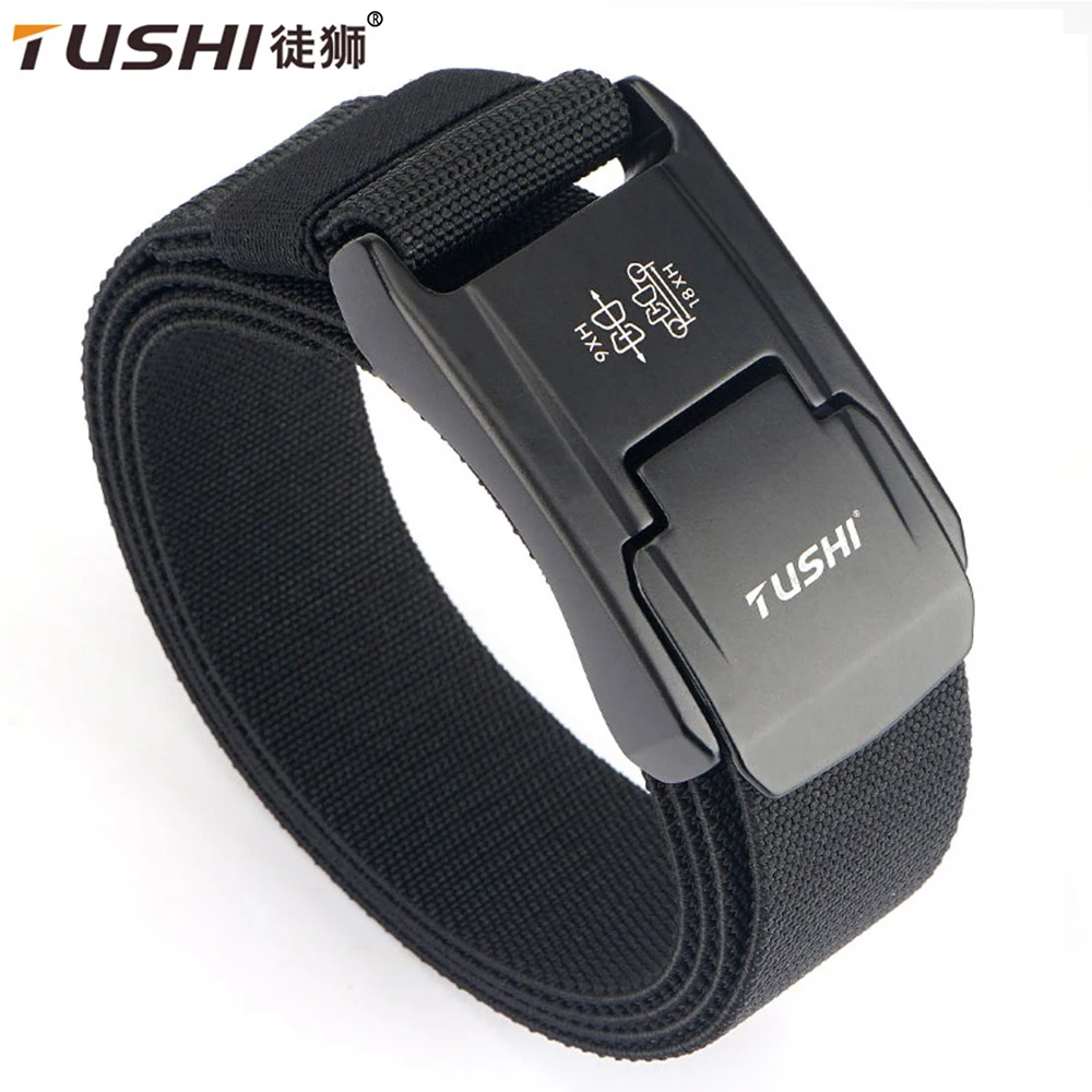 Tushi Authentic Men Belt Outdoor Hunting Tactical Belt Cintura In Nylon Con Fibbia Multifunzione Cintura In Tela Di Alta Qualità Per Marine Corps