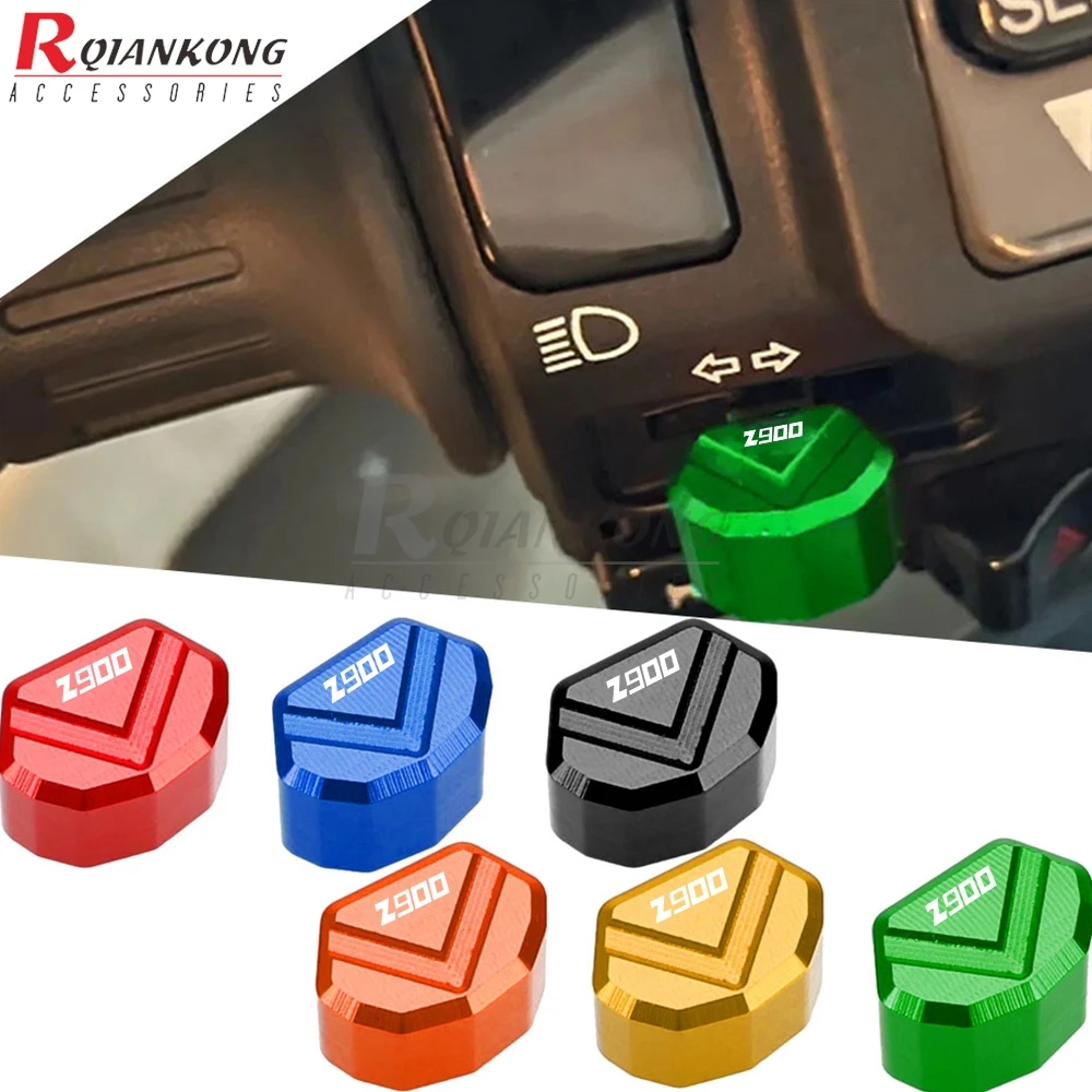 Pulsante Interruttore Indicatori Di Direzione Moto Keycap Per Kawasaki Z125 Z250 Z300 Z400 Z650 Z750/L/R/S Z800 Z900/Rs Z1000/R/Sx 2003-2025