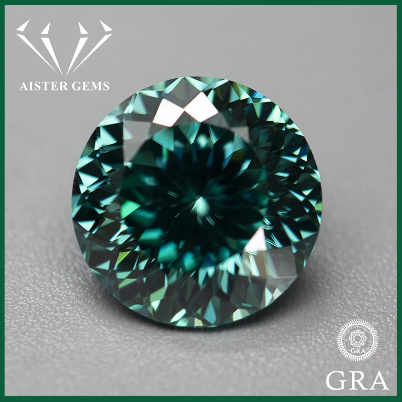 Top Emerald Green Love 100 Cut Moissanite Stone 100 Face Cut Moissanite Lab Diamonds Vvs1 Pass Diamond Tester Con Rapporto Gra