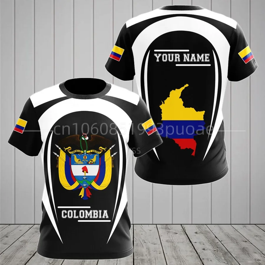2023 Columbia T-Shirt Fai Da Te Nome Personalizzato Gratuito Numero Columbia T-Shirt Flag Columbia University Print Abbigliamento Da Uomo