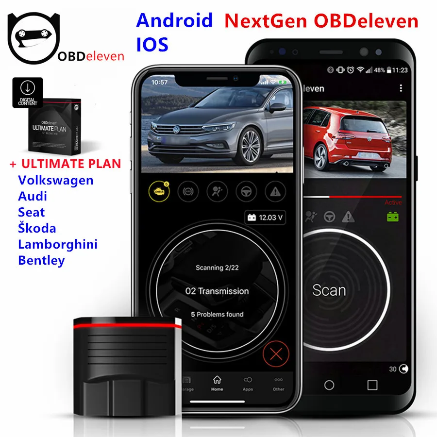 Per Ios/Android Ultimate Nextgen Obdeleven Pro Strumento Diagnostico Obd2 Evolivo Vw Volkswagen/Audi/Skoda Può Monitorare Tutto Il Sistema