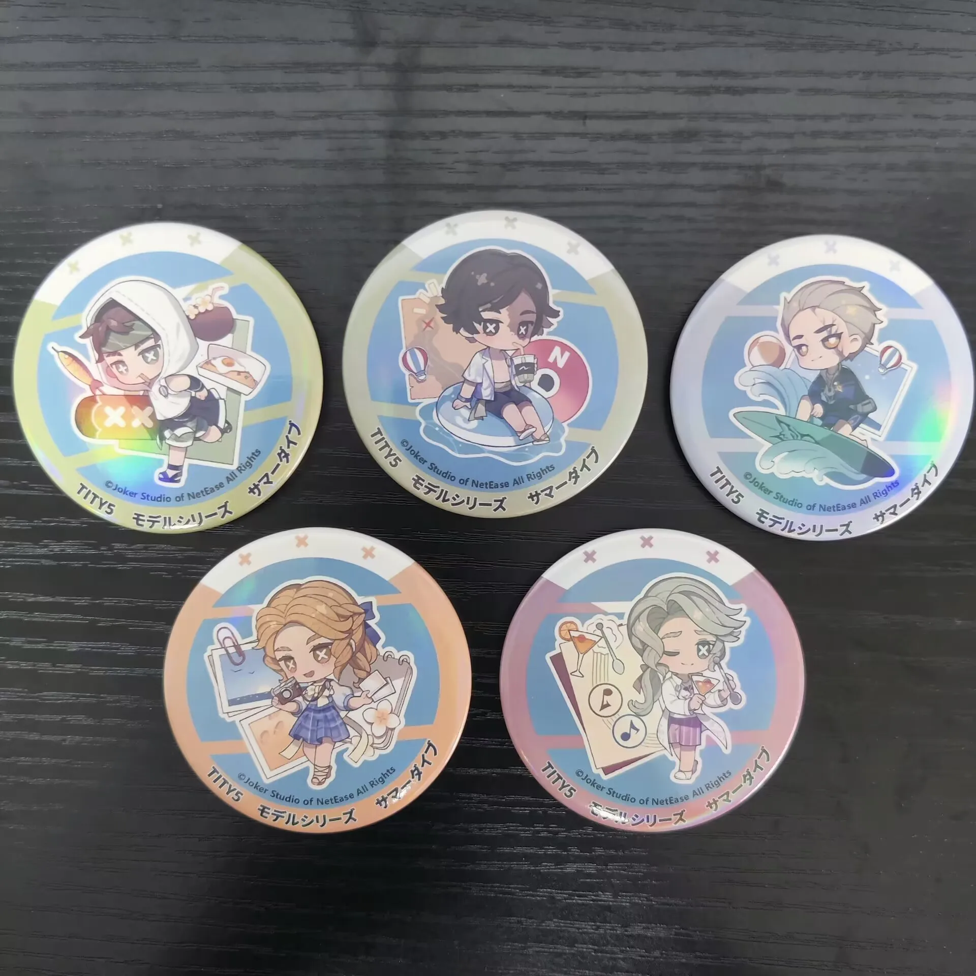 Cute Cartoon Identity Muslimanime Figures Alva Lorenz Eli Clark Naib Subedar Cosplay Q Version Metal Badge Bag Pins Decor Toy Spilla
