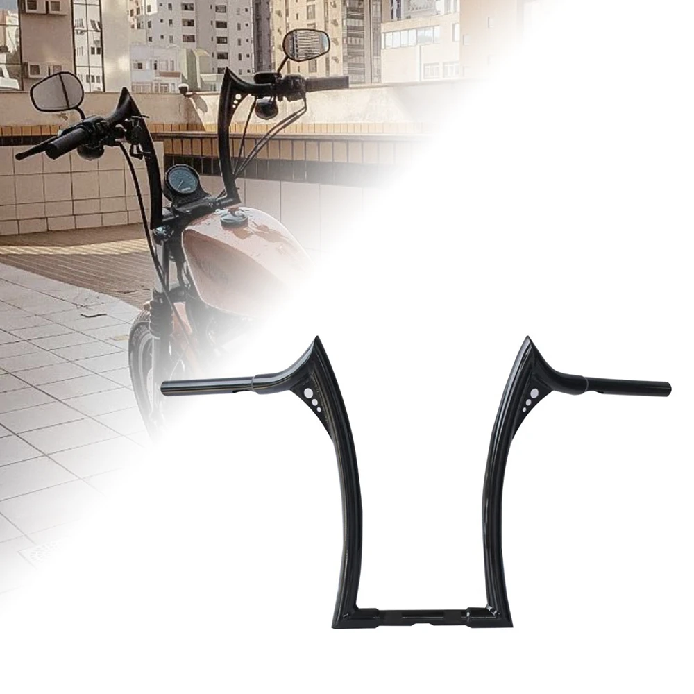 Moto 1-1/4 "Custom Ape Hangers Manubrio 12" 14 "16" Rise Per Harley Sportster Xl1200/883 Softtail Dyna Touring Road Glide
