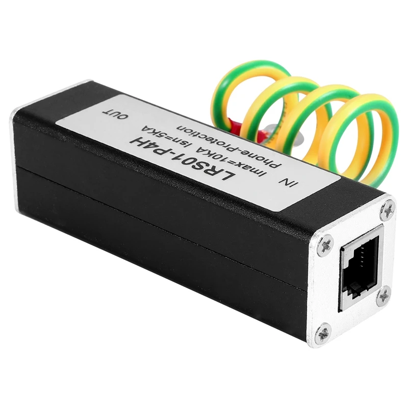 Telefono Fax Surge Protector Thunder Arrestor Rj11 Kl01-P4H Nero Rj11 Adsl