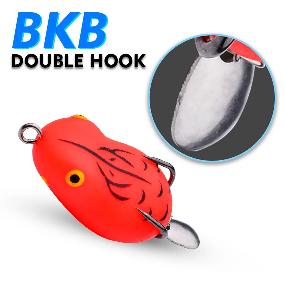 Colorato Mini Thunder Frog Hook Frog Baits Esche Da Pesca Topwater Floating Lure Superficie Liscia Mini Size Con Confezione