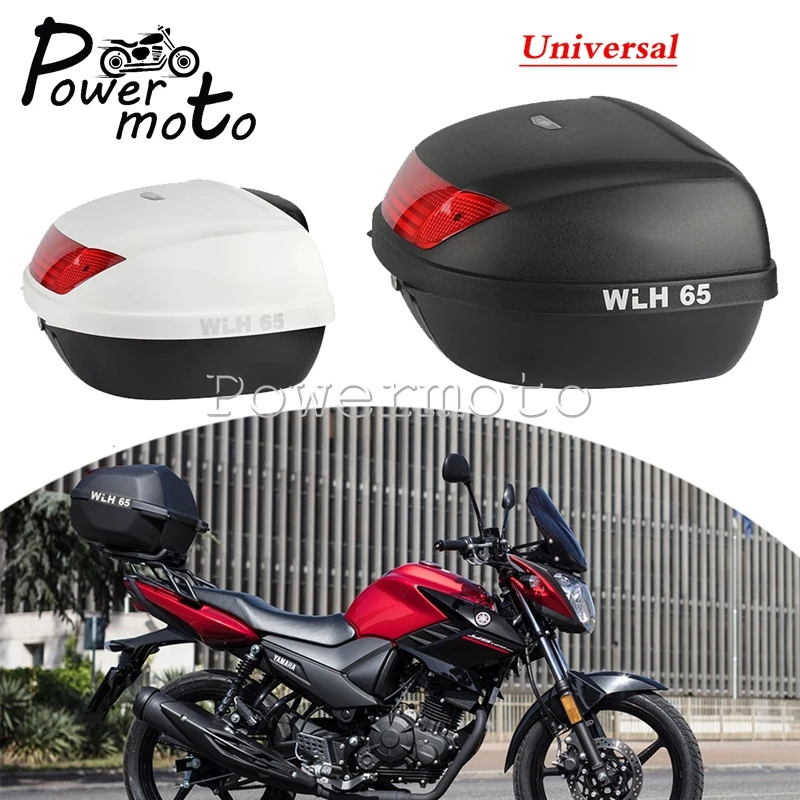 Portapacchi Universale Per Honda Yamaha Suzuki Scooter 52L Top Cases Adventure Bagagli Valigia Posteriore Cargo Pannier Box