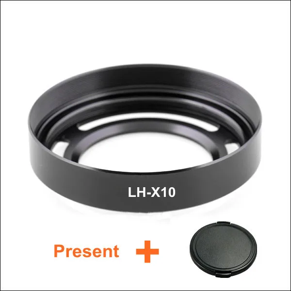 Lh-X10 Lh X10 Di Metallo Paraluce Paraluce Per Fujifilm X20 X10 52 Millimetri Adattatore Ventilato Con Lens Cap Regalo