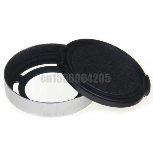 Paraluce Lh-X10 + 52Mm Anello Adattatore + 58Mm Copriobiettivo Per Fujifilm Finepix X10 X20 Argento