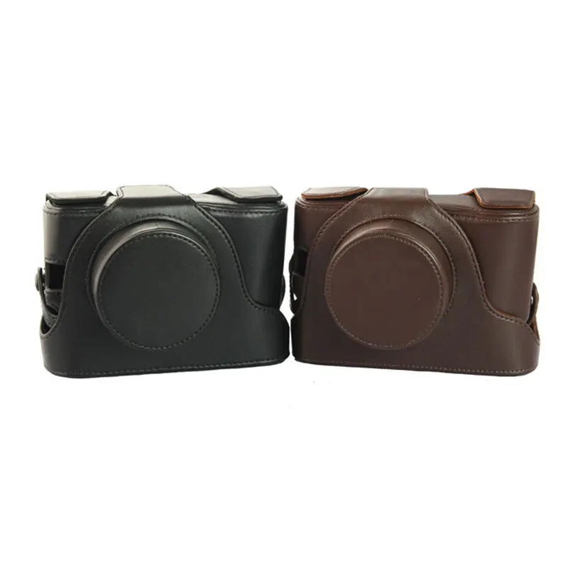 Custodia Per Fotocamera In Pelle Pu Custodia Per Fuji Fujifilm Finepix X20 X10 Lc-X10 Nero O Caffè