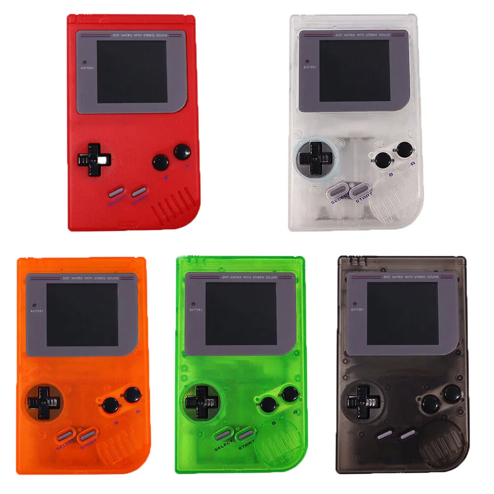 Gb Dmg Sostituzione Trasparente Trasparente Verde/Rosso Nero Custodia Shell Per Gameboy Classic Dmg-01