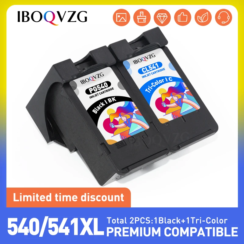 Cartuccia D'Inchiostro Muslimex Pg540 Cl541 Per Canon Pg 540 Xl Cl 541 Xl Compatibile Per Canon Pixma Mx375 Mx395 Mg3150 Mg3250 Mg3550