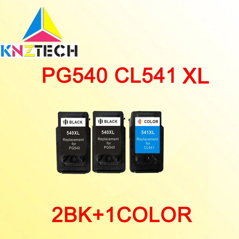 Cartucce Di Inchiostro Cl-541 3Pcs Compatibili Per Canon Pg540 Cl541 Pg540Xl Cl541Xl Mg2180 Mx378 Mg3180