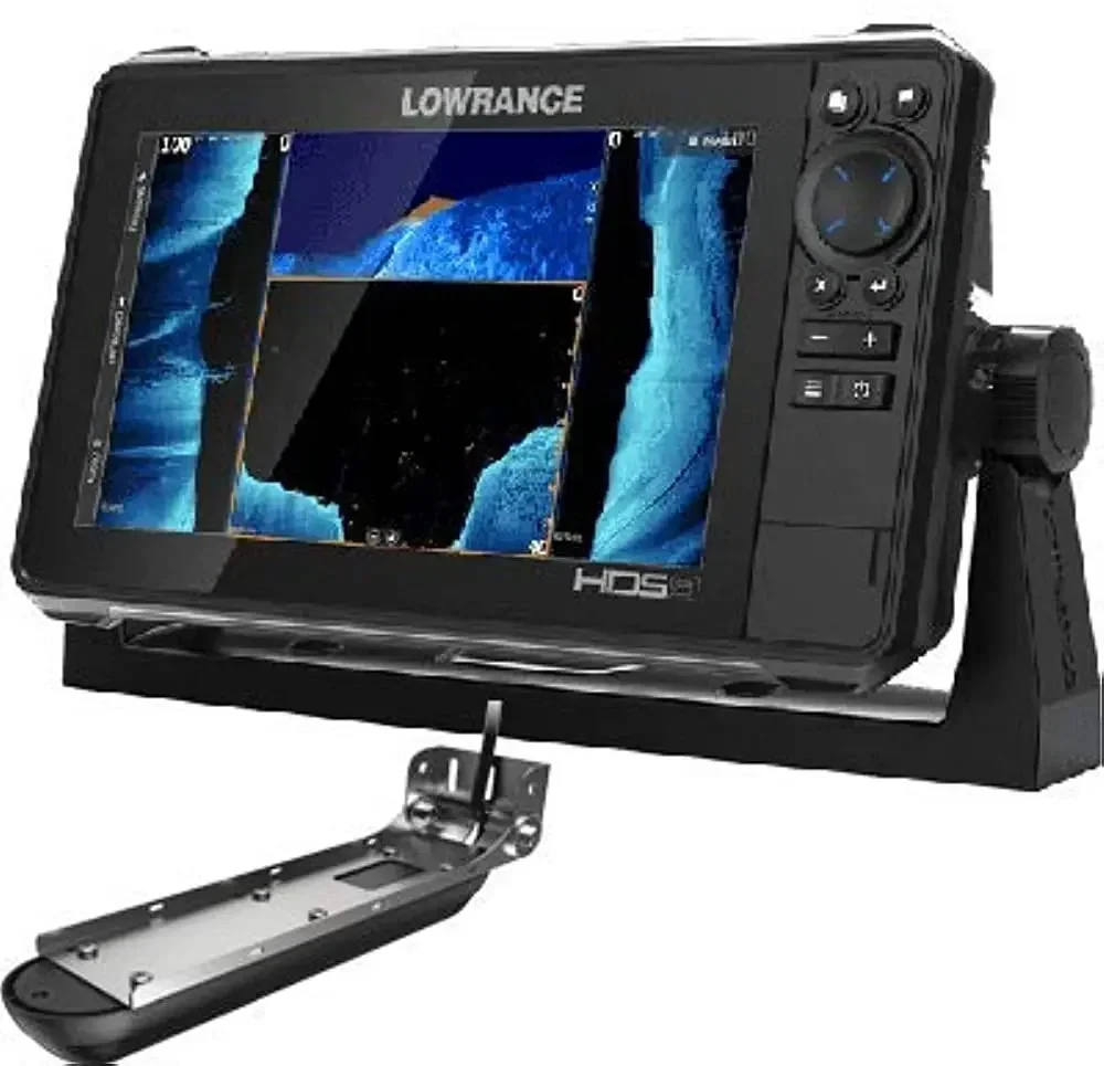 (Nuovo Sconto) Lowrance Hds-9 Live Con Imaging Attivo Trasduttore Per Montaggio Su Poppa 3 In 1 E Grafico C-Map Pro