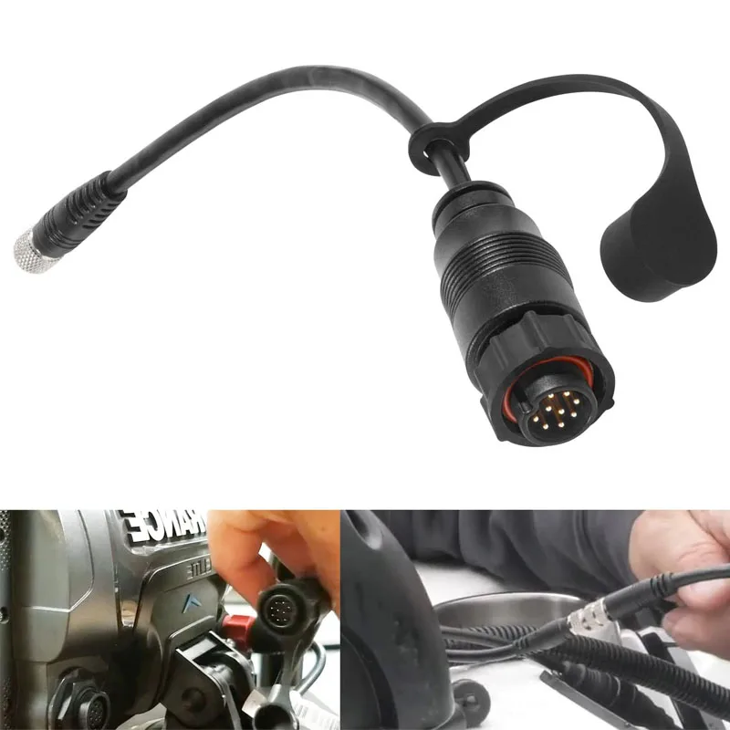 1852076 Cavo Adattatore A 9 Pin Sostituire Mkr-Us2-16 Per Lowrance Elite Ti2 E Hds Collegare Sonar Universale 2 Trasduttore Motore A Traina