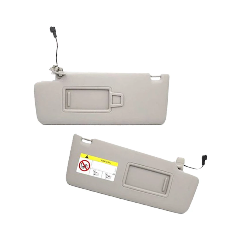 5Gg857551 5Gg857552 1 Pair Car Grey Front Sun Visor With Makeup Mirror Fit For Vw Golf Jetta Mk7 Passat B8 Cc T-Cross T-Roc