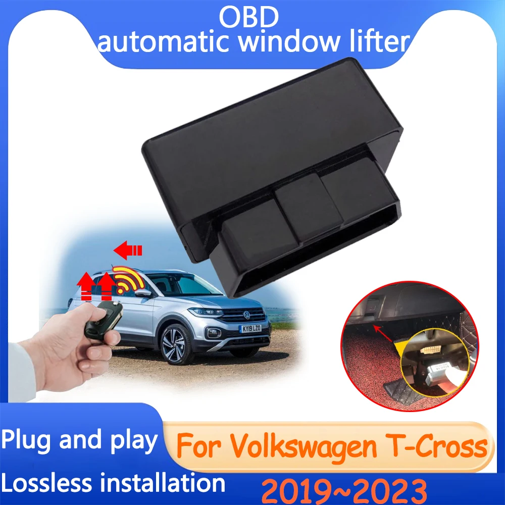 Alzacristallo Obd Per Auto Per Volkswagen Vw T-Cross Tcross T Cross 2019 ~ 2023 Accessori Tuning Automatic Close Modifica Tetto Apribile