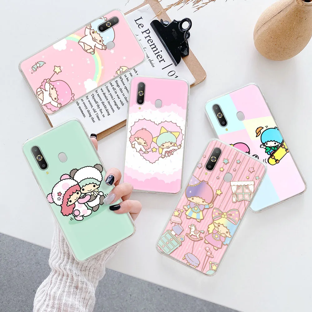 Custodia Morbida Trasparente Little Twin Stars Per Moto E4 Hyper G40 Fusion One Macro Plus Lg V60 G8X K9 Velvet Stylo 6 V40 V50 K30