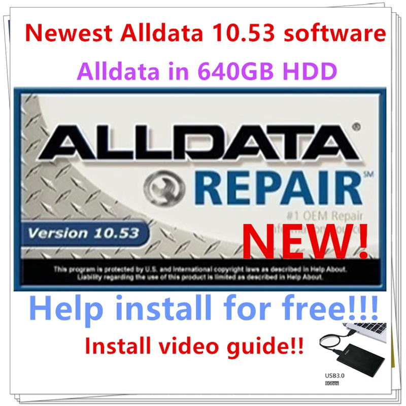 2023 Il Più Recente Software Di Riparazione Automatica Per La Riparazione Di Alldata 10.53 Software Per Auto Alldata Con Supporto Tecnico Installazion