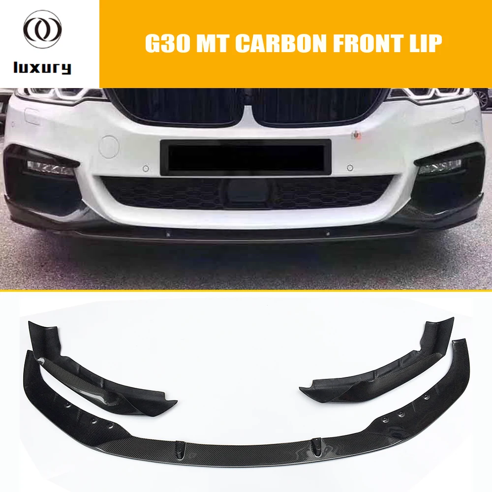 Labbro Del Mento Del Paraurti Anteriore In Fibra Di Carbonio Stile Mp Per Bmw G30 G31 520 520 540 550 M Pacchetto Sportivo 2017-2020