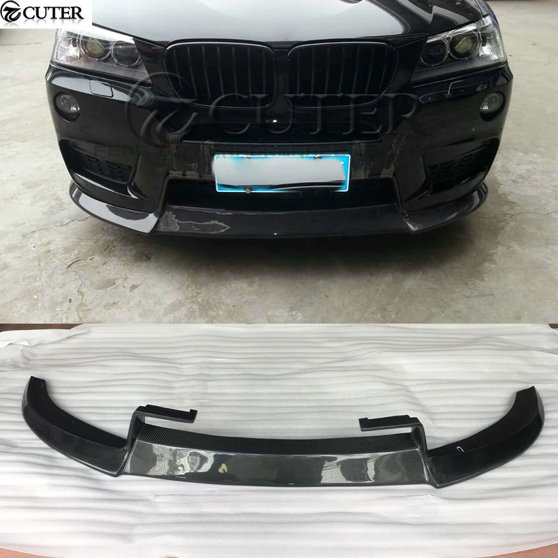 Diffusore Posteriore Dello Spoiler Del Labbro Del Paraurti Anteriore In Fibra Di Carbonio F25 X3 M-Tech Per Bmw F25 X3 M-Tech Bumper 13-16
