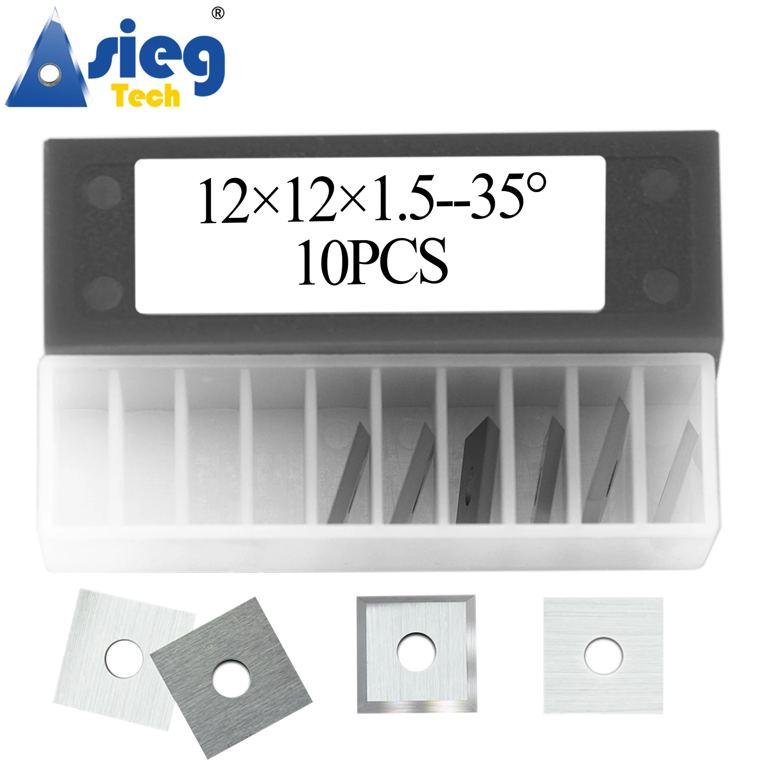 12X12X1.5Mm Lame Per Taglierina Con Inserto In Metallo Duro Coltello Quadrato Per Punte Per Router Cmt Pialla Per La Lavorazione Del Legno Con Testa D