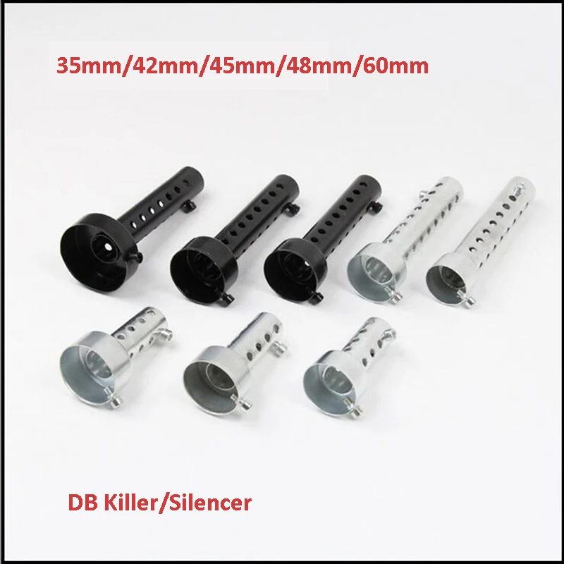 35Mm 42Mm 45Mm 48Mm 60Mm Moto Scarico Universale Db Killer Baffler Può Inserire Silenziatore Db Killer Rimovibile In Acciaio Inossidabile