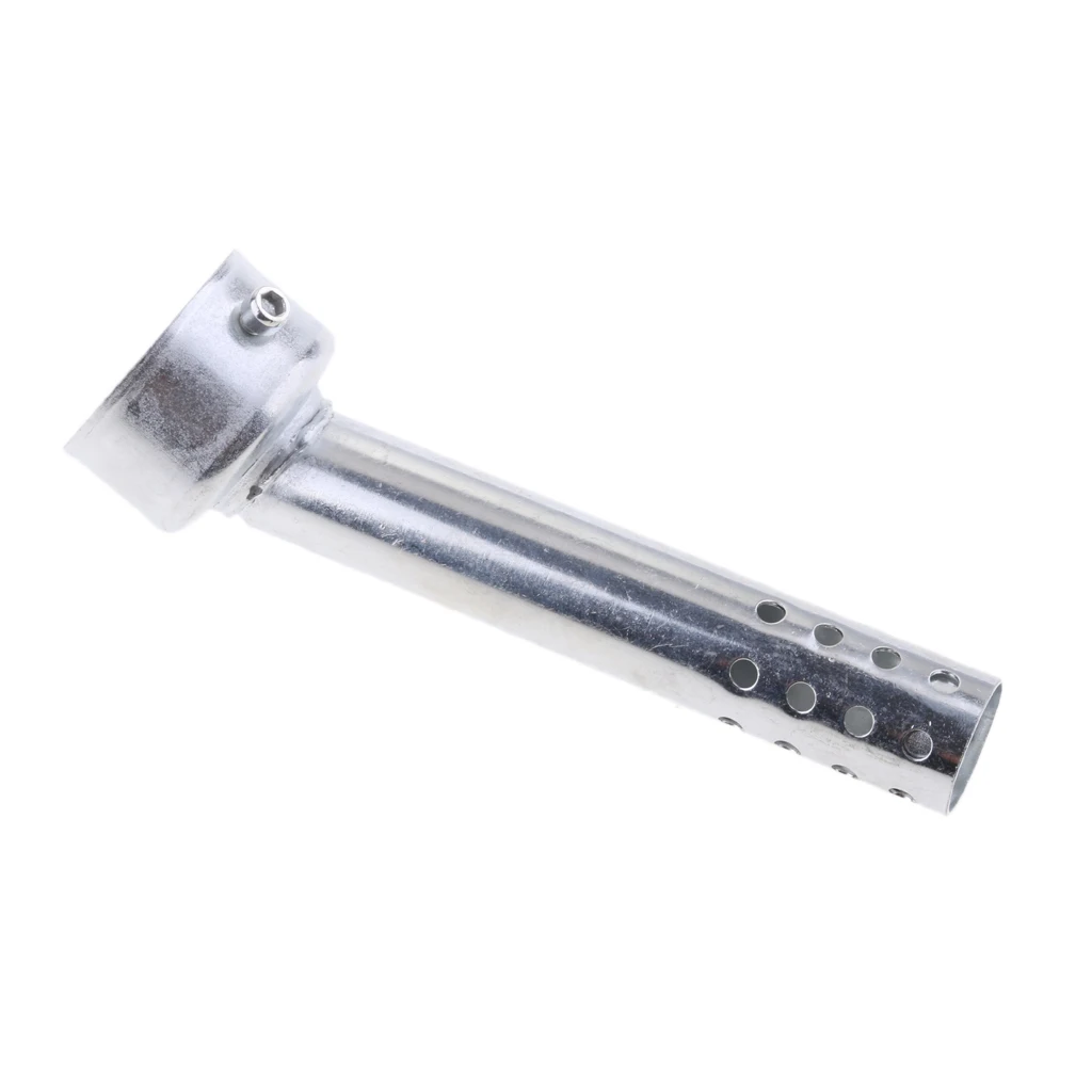 Silenziatore Db Killer Per Silenziatore Di Scarico Universale Per Moto 48Mm (O.D. 48Mm, Argento) Riduttore Di Rumore Del Tubo Di Scarico