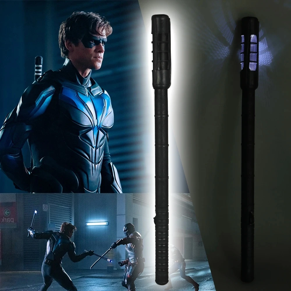 Halloween Titans Dick Grayson Robin Led Nightwings Escrima Sticks Cosplay Supereroe Puntelli