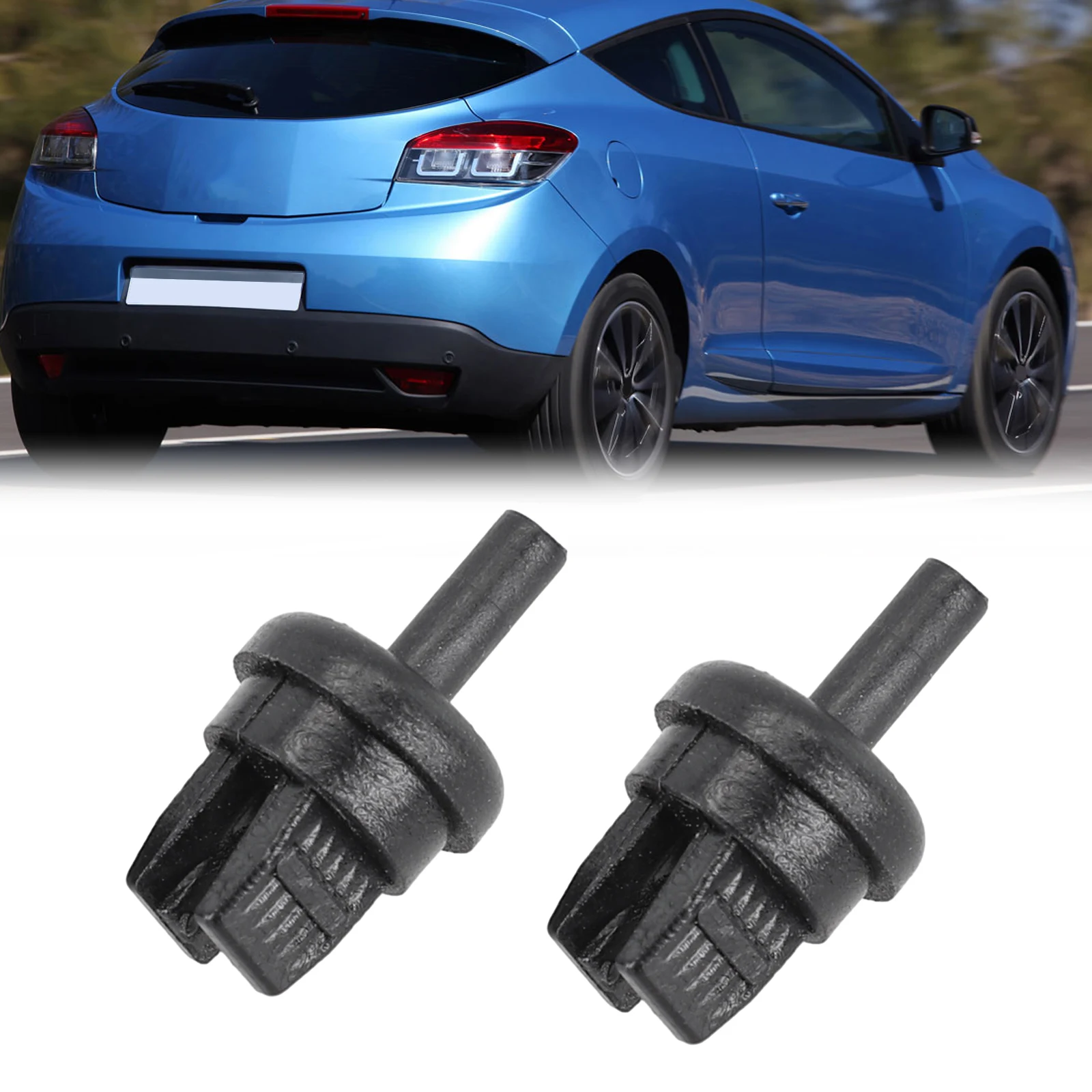 2Pcs Trunk Parcel Shelf String Hanger Clips Per Renault Clio Megane Scenic Modus Rear Boot Parcel Shelf Hanger Brakcet