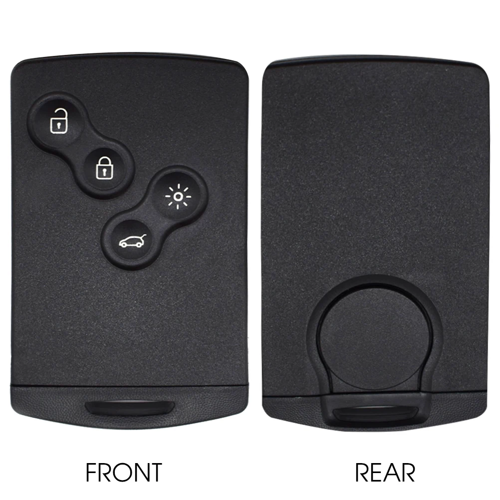 Smart Card Remote Car Key Fob Shell Per Renault Clio Laguna Koleos Logan Megane 2 3 Scenic Duster Original Insert Blade 4 Button