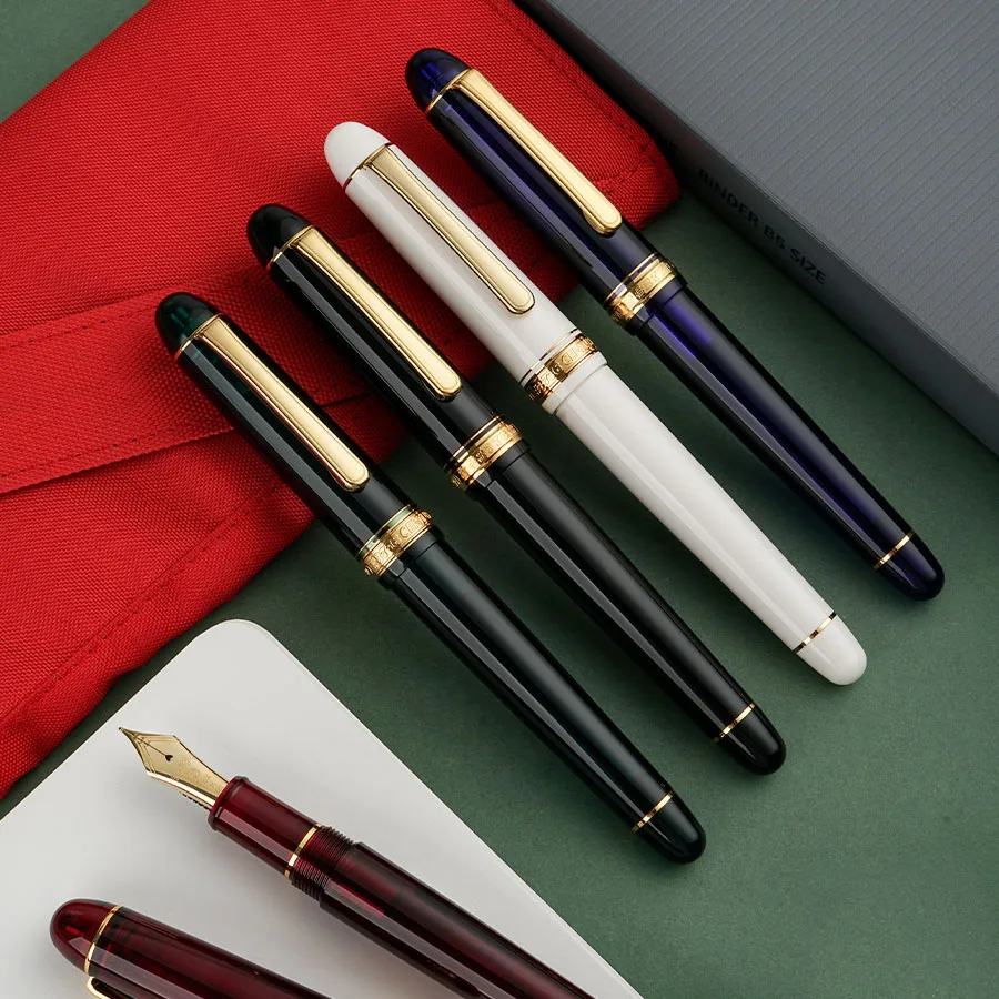 Japan Original Platinum 3776 Century Pnb -15000 Pnb - 18000 Penna Stilografica In Oro 14K Business Penna Classica Trasparente Pennino Morbido