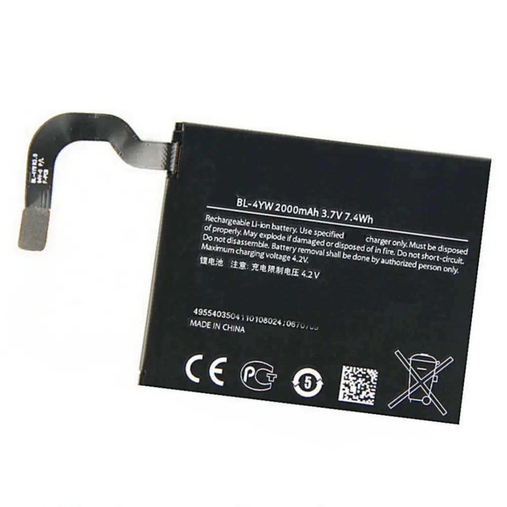 2000Mah Bl-4Yw Batterie Per Nokia Lumia 925 925T Bl4Yw Batterie Per Smartphone Batteria Di Ricambio Di Alta Qualità
