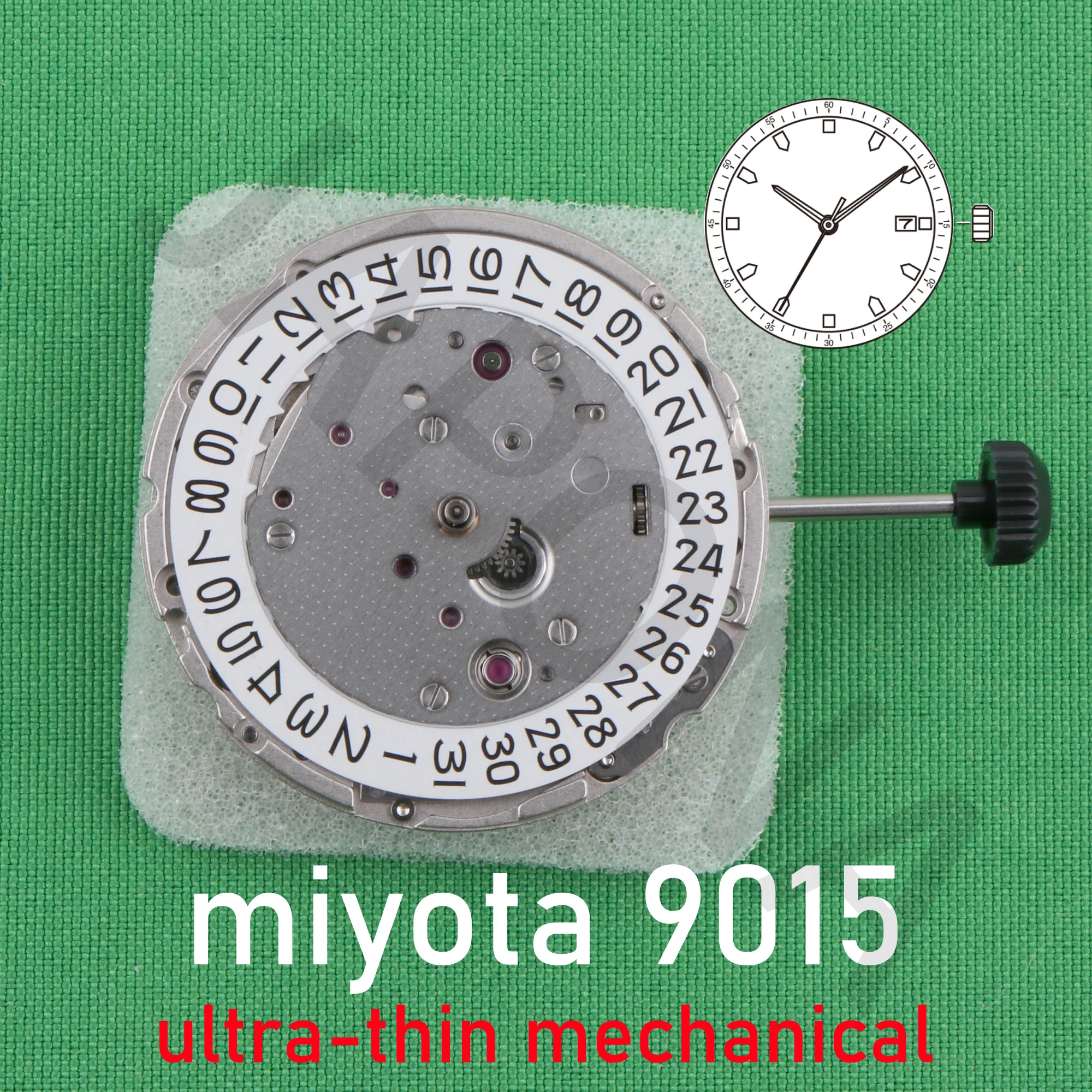 9015 Movimento Giappone Miyota 9015 Premium Automatic Mechanical Signature Movimento Meccanico Premium Ultrasottile.
