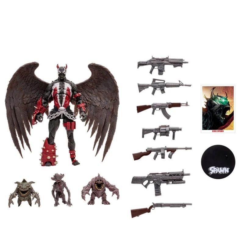 Originale Mcfarlane Toys Spawn Action Figure Monster Arma Set Spawn 30Th Anniversary Model Giocattolo Da Collezione Regalo Di Compleanno