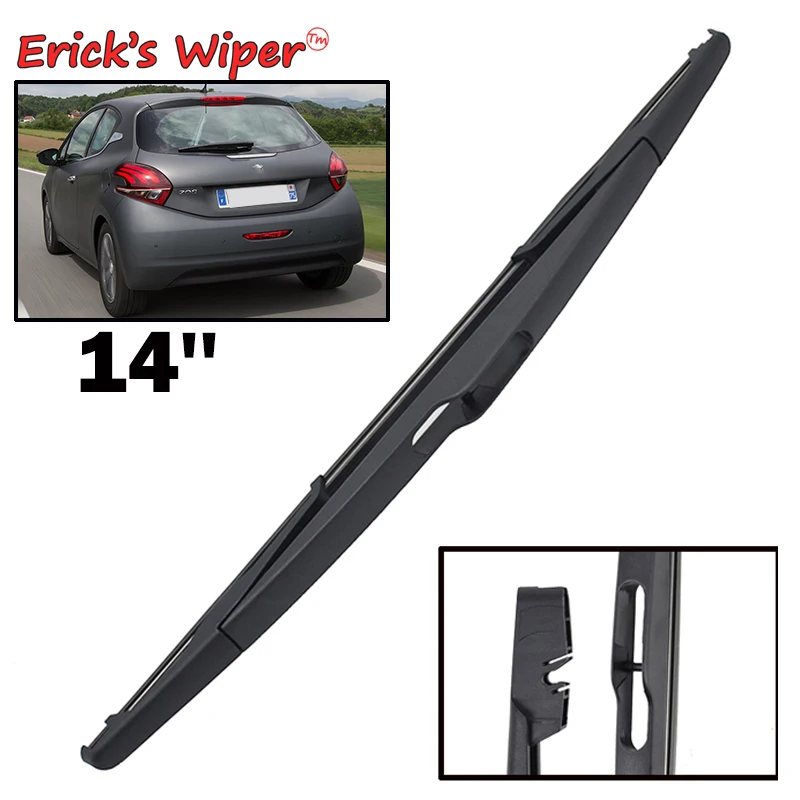 Ener'S Wiper 14 "Spazzola Tergicristallo Posteriore Per Peugeot 208 A9 Mk1 2012 - 2018 Parabrezza Parabrezza Pulito Portellone Finestra Spazzola Antip