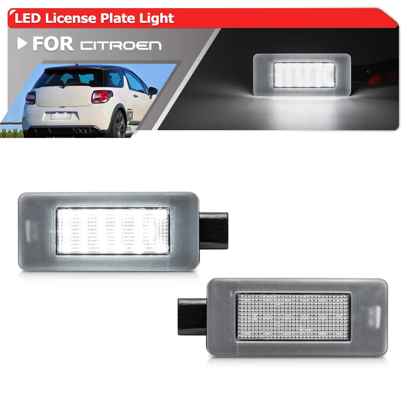 Per Citroen C3 Iii C4 Ii Grand Picasso C5 Ii Aircross Cactus Led Targa Luce Canbus Targa Posteriore Lampada Illuminazione Di Registrazione