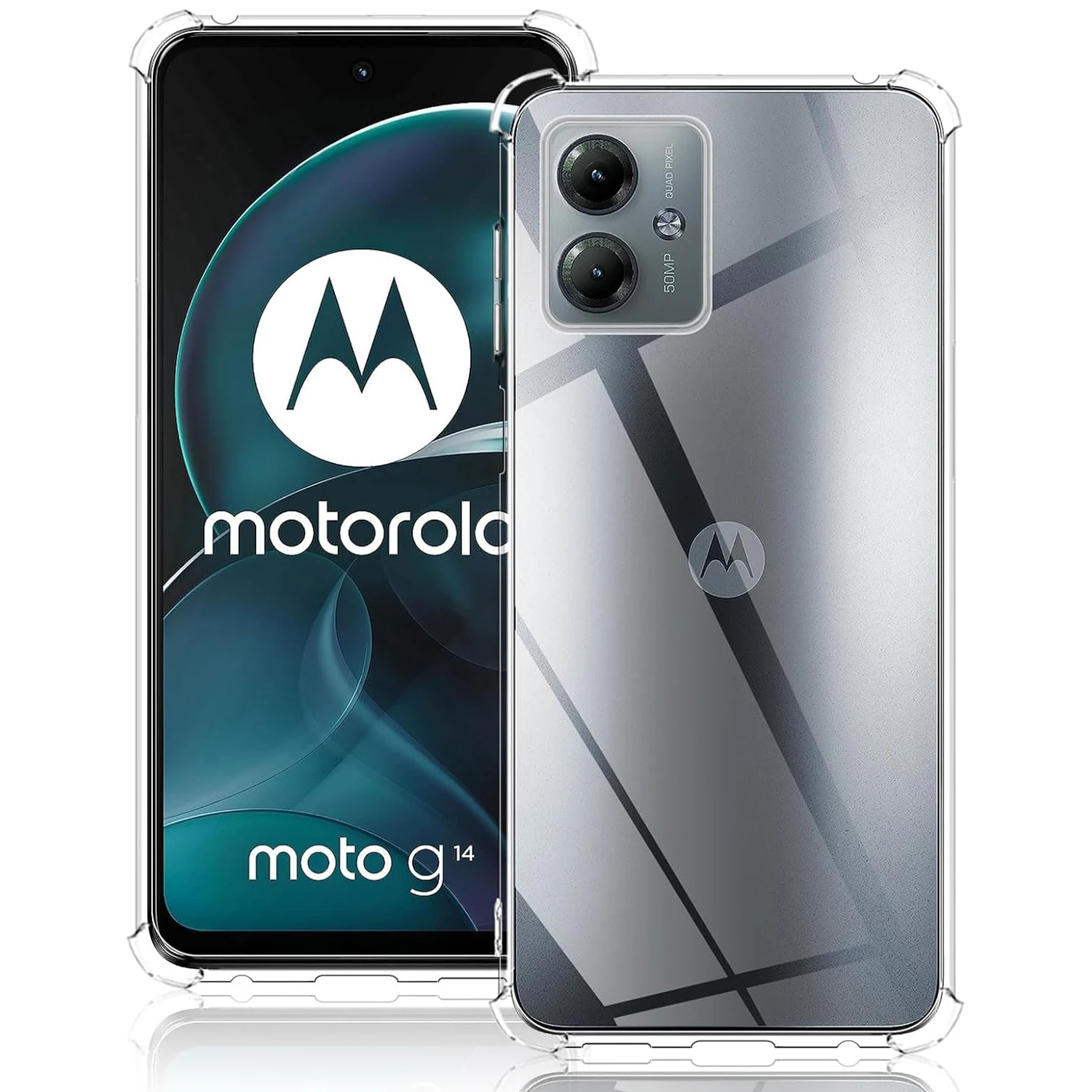 Custodia Posteriore Morbida In Silicone Trasparente Antiurto Per Motorola Moto G14 G54 5G (Brasile) G54 5G G84 5G Coque