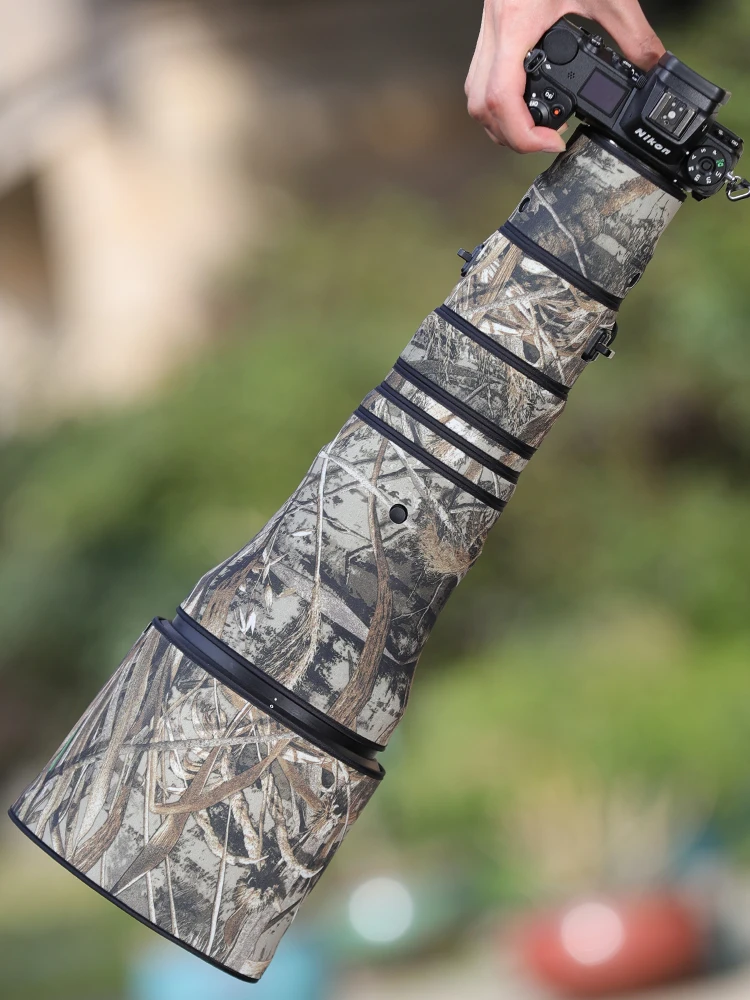 Chasing Birds Camouflage Lens Coat Per Nikon Z 800 F6.3 Vr S Copertura Protettiva Per Lenti Impermeabile E Antipioggia Z 800 Lens Coat